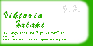 viktoria halapi business card